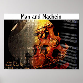Póster Homem e Machien