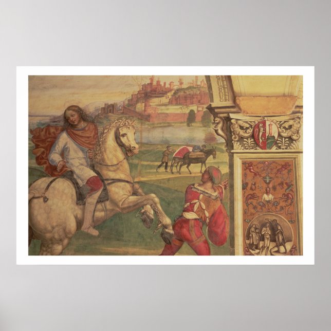Póster Homem em Horseback, da Vida das Ruas. Bento (f (Frente)