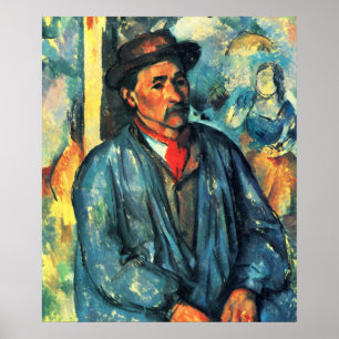 Poster Homem em uma fumaça azul - Paul Cezanne - c1896