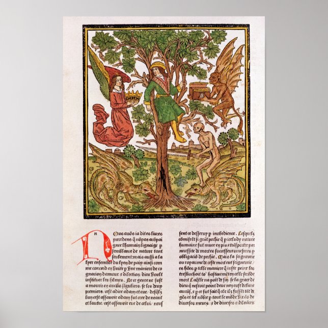 Póster Homem entre vício e virtude (Frente)