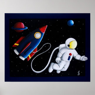 Póster Homem espacial