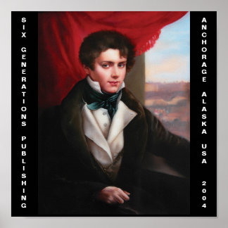 Póster Homem Europeu do século XIX