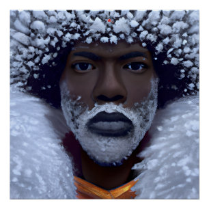 Póster Homem frio Rei Negro Melanin Bruh Irmão