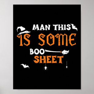 Poster Homem Humor De Halloween Este É Um Folheto De Boo