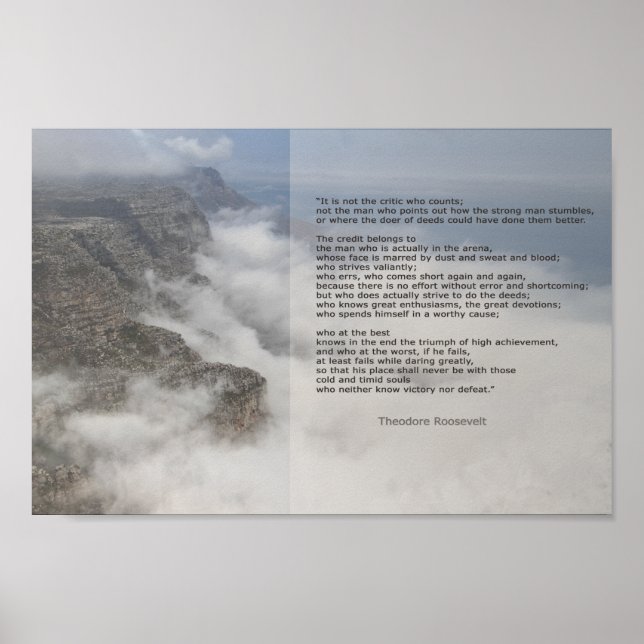 Poster Homem Inspirador na Cotação Arena Roosevelt (Frente)