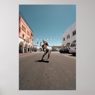 Poster Homem jogando skate