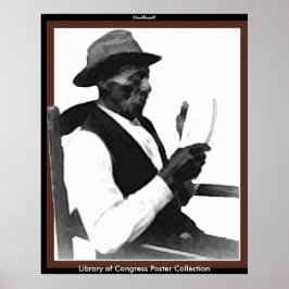 Póster Homem lendo uma história