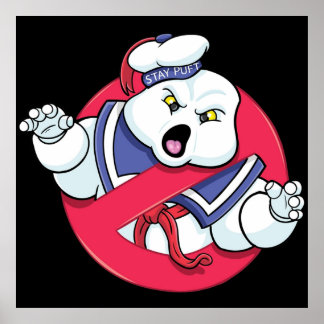 Poster Homem-Marshmallow Fica Puft e desenho Legal
