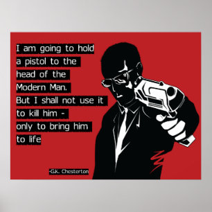 Poster Homem Moderno de Chesterton