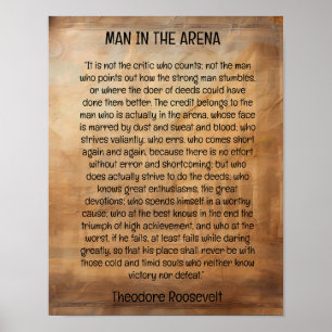 Poster Homem na Arena - Theodore Roosevelt