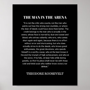 Poster Homem Na Arena Theodore Roosevelt