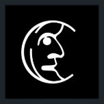 Poster Homem na Lua<br><div class="desc">Tente esta lua sob uma luz negra!</div>