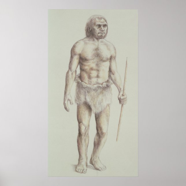 Póster Homem Neandertal (Frente)