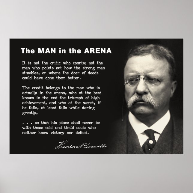 Poster Homem no discurso da Arena - Ursinho Roosevelt 191 (Frente)