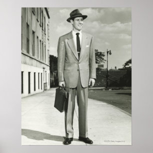 Póster Homem no terno