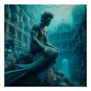 Póster Homem-peixe