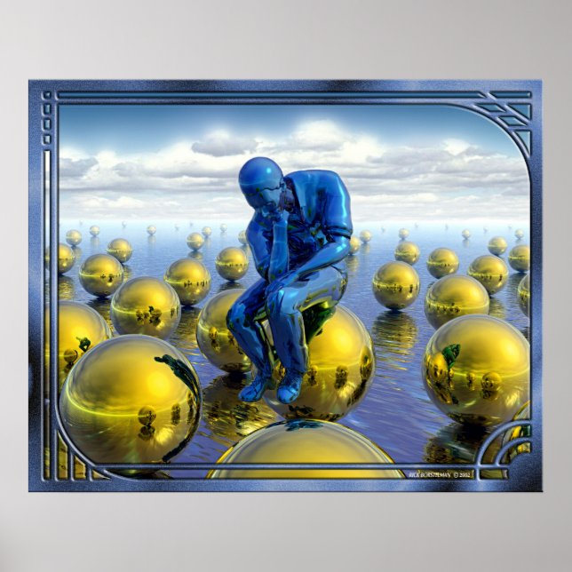 Póster Homem Pensador (Frente)