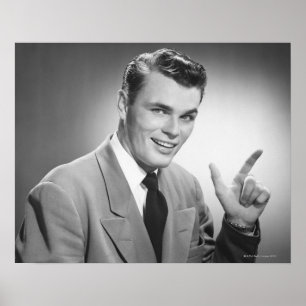 Póster Homem que aponta 2