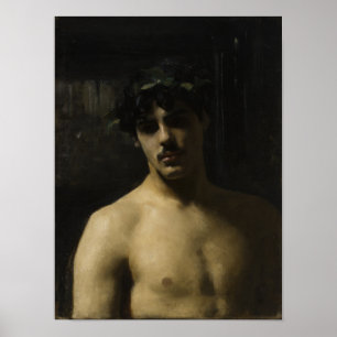 Póster Homem Usando Louros