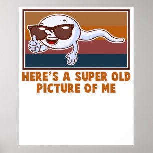 Poster Homem Velho Aniversário Novidade Brincadeira