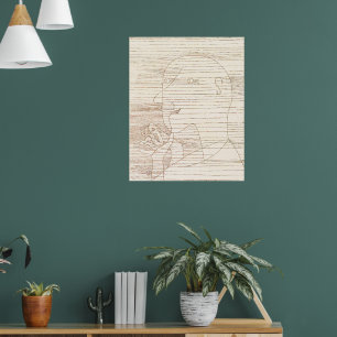 Poster Homem Velho Contando nos Dedos,