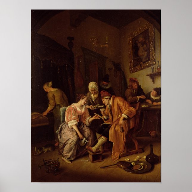 Póster Homem velho doente (Frente)