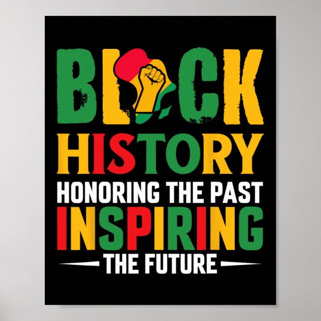 Poster Homenageando o Passado Inspirando o Futuro Mês da  (Frente)