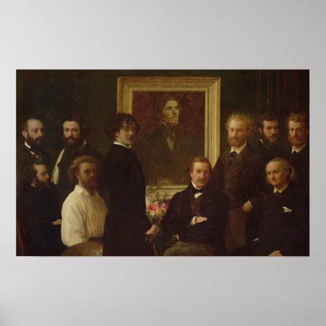 Poster Homenagem a Delacroix, 1864 (Frente)