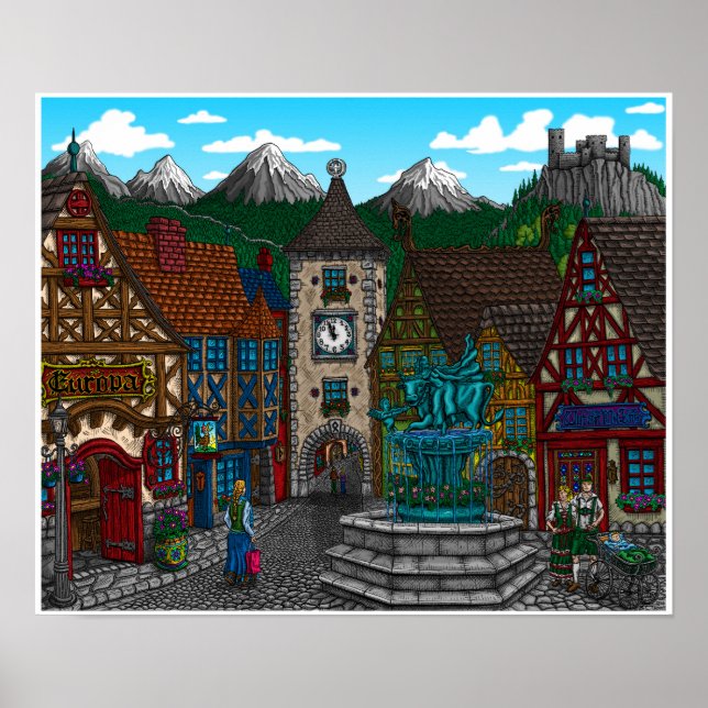 Poster Homenagem a Europa (Frente)