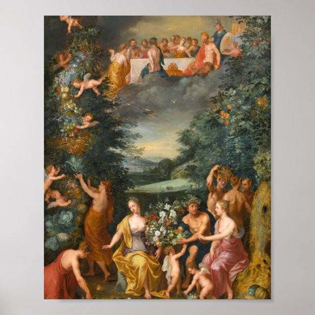 Poster Homenagem à Flora da Deusa, Banquete dos Deuses (Frente)