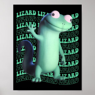 Poster Homens Animais Engraçado Lizard Meme _4