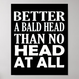 Poster Homens carecas do Alopecia Sensibilização