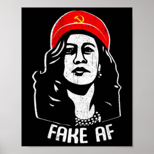 Poster Homens comunistas Falso Af Kamala Harris