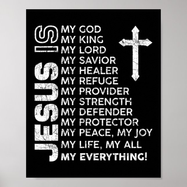 Poster Homens Cristãos Crianças Jesus T-Shirt Você é um P (Frente)