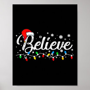 Poster Homens da Família Santa Claus Xmas Acreditam no Na