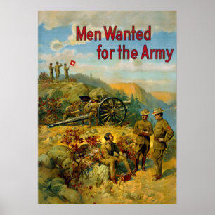 Poster Homens da Primeira Guerra Mundial em Vintage queri