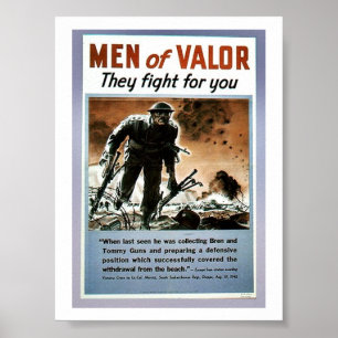 Poster Homens da valentia