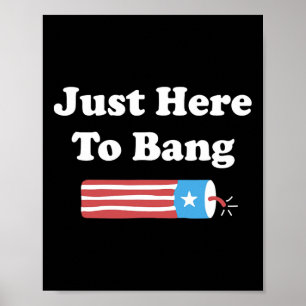 Poster Homens De Bandeiras Americanas De Julho