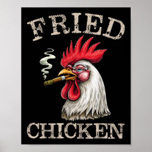 Poster Homens De Erva Gráfica De Frango Fedidos