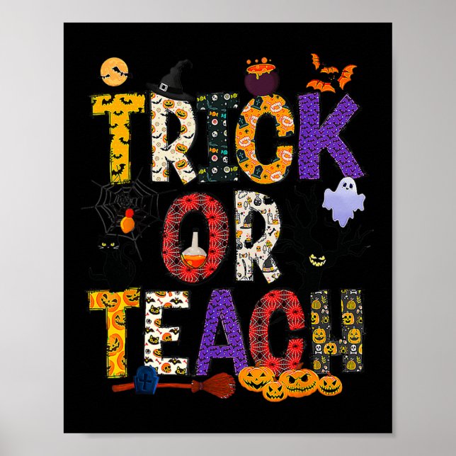Poster Homens De Figurino De Halloween De Professores De  (Frente)