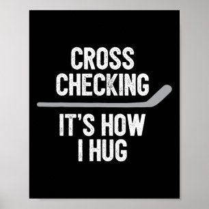 Poster Homens de Hockey Cruzando Verificando como eu abra