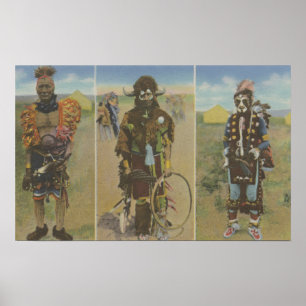 Poster Homens de medicina: Pouco Ogalala, Eagle manchado