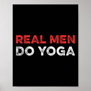 Poster Homens de Verdade Fazem Instrutor de Meditação Esp