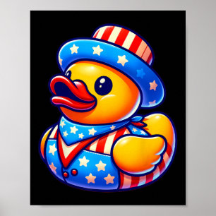 Poster Homens do Dia da Independência do Pato de Borracha