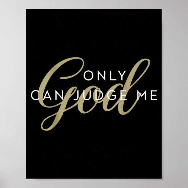 Poster Homens E Mulheres Religiosos Cristãos Só Deus Pode (Frente)