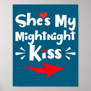 Poster Homens Ela É Meu Beijo Da Meia-Noite Feliz Ano Nov
