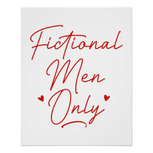Póster Homens Fictícios Apenas
