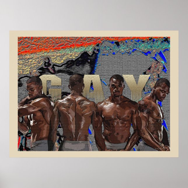 Póster Homens gay (Frente)