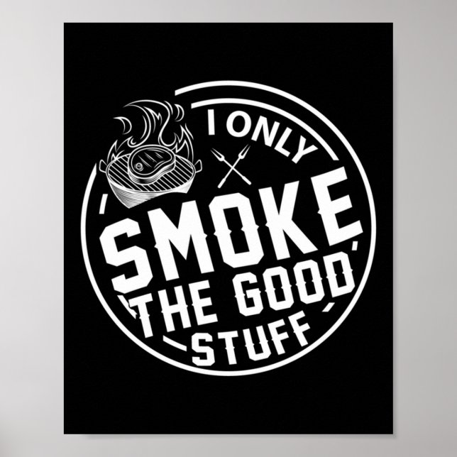 Poster Homens grelhando apenas churrasco bom design (Frente)