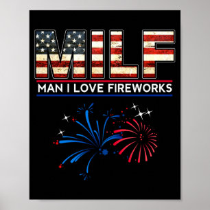 Poster Homens homem amor fogos de artifício engraçado pat